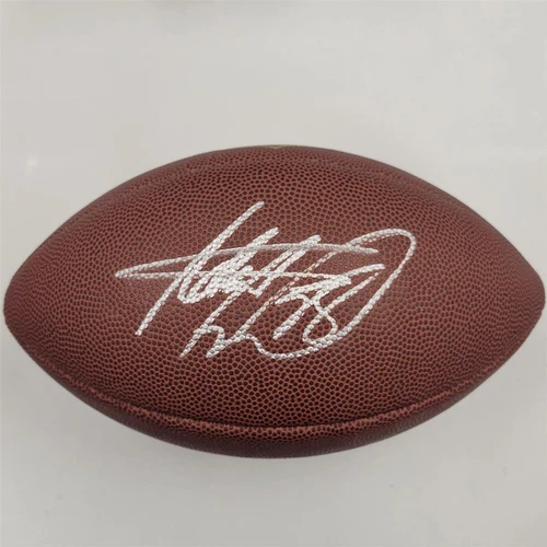 Adrian Peterson signed Wilson NFL Replica Football Vikings B ~ Beckett BAS Holo