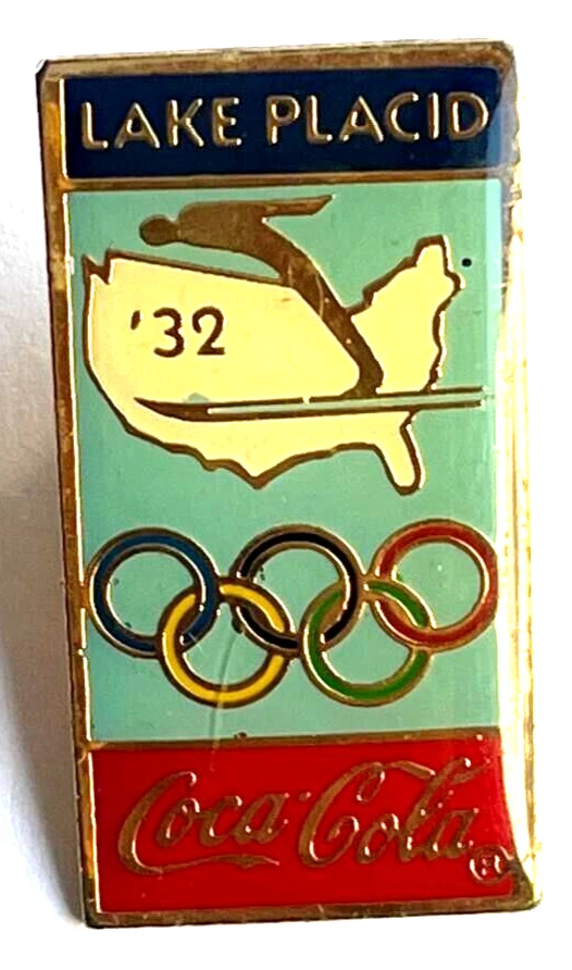 Coca Cola Olympiade Lake Placid 1932 Pin (H11) - Bild 1 von 1
