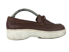 Dockers Khakis Womens Brown Leather Slip On Boat Shoes Size US 7.5 M
