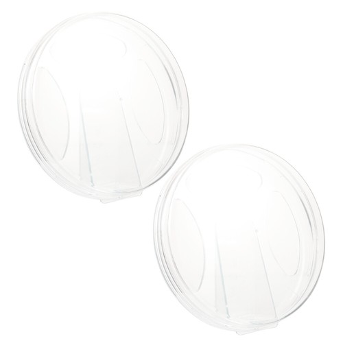 2 Pcs Tea Cake Box Transparent Bag Organiser Puerh Storage Holder Display Case
