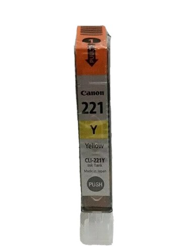 New Genuine Canon CLI-221 Yellow Ink Cartridge PIXMA MX860 MX870 - 第 1/2 張圖片