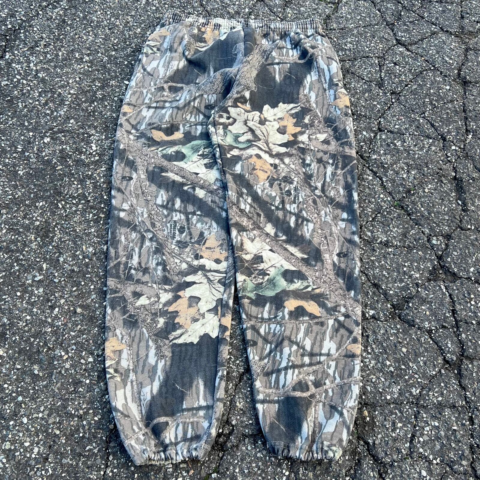 Vintage realtree camo jerzees essential blank cotton sweatpants