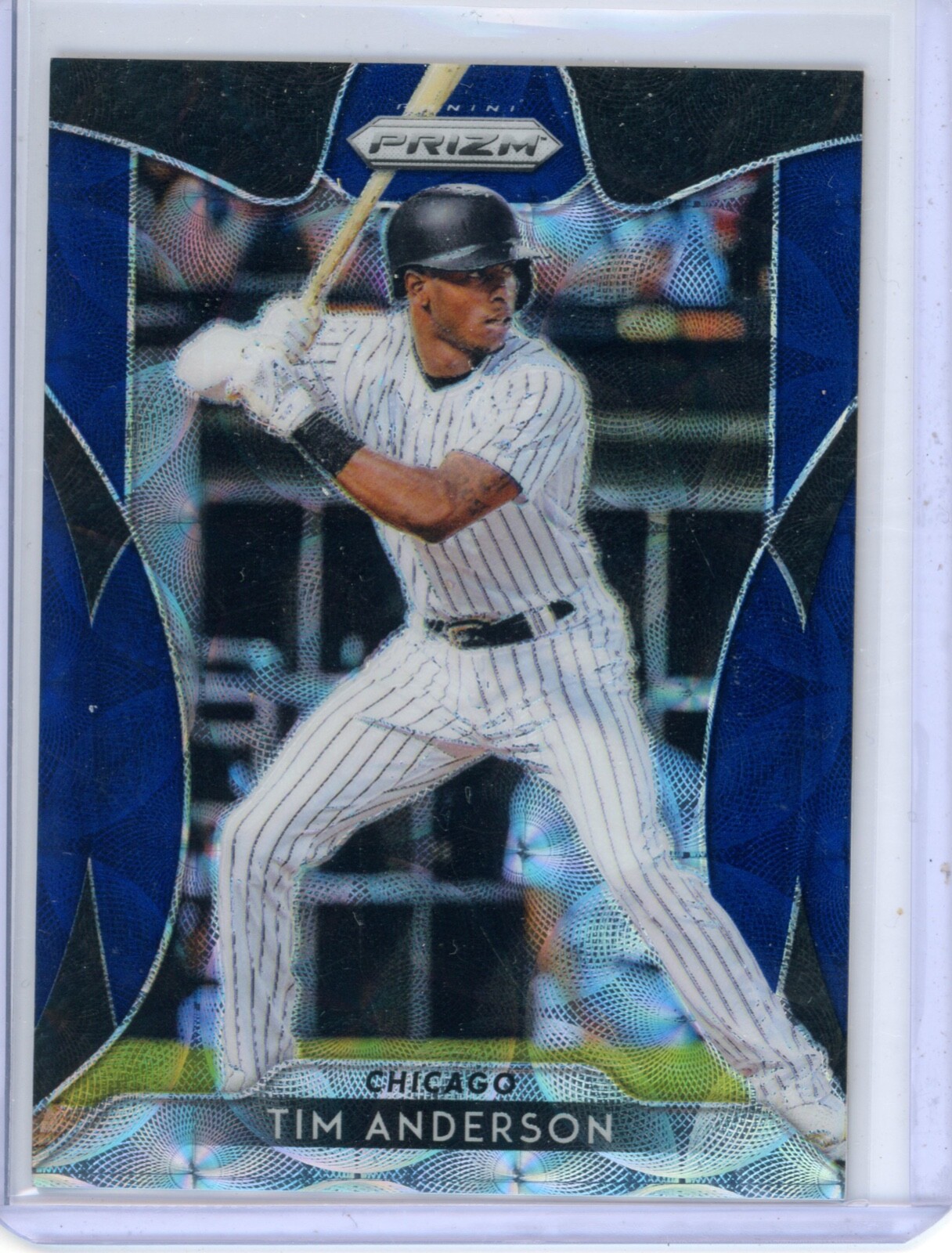2019 Panini Prizm Tim Anderson 166 Navy Blue Kaleidoscope 30/35 White Sox