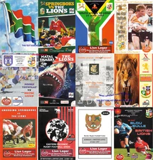 1997 BRITISH & IRISH LIONS TOUR SOUTH AFRICA RUGBY PROGRAMMES inc the 3 TESTS