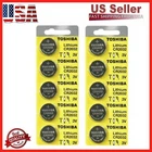 10 x New Original Toshiba CR2032 CR 2032 3V LITHIUM BATTERY BR2032 DL2032 Remote
