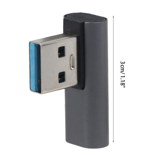 USB A Male to USB C Female Adapter 90 Degree USB3.0 to Type C Cable Connector - Zdjęcie 8 z 10