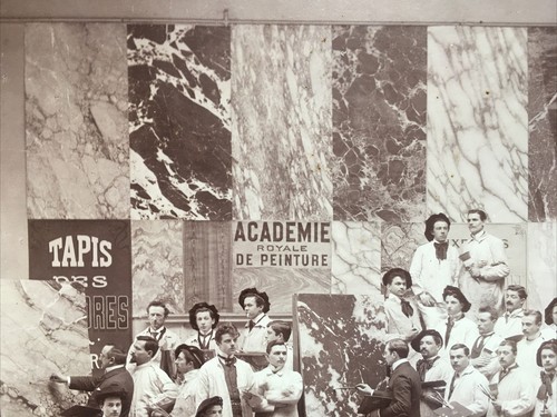« École de peinture 1905 Bruxelles » Photographie ancienne, G.Naroisse - Foto 5 di 16