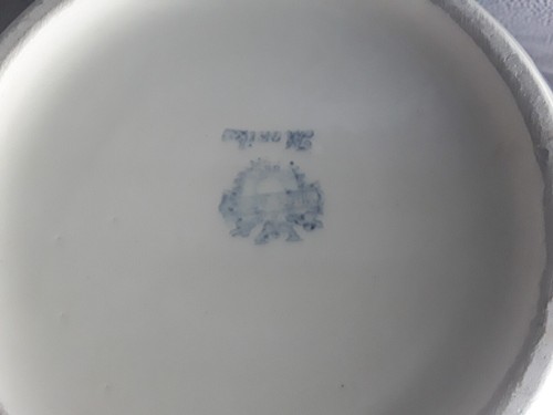 Villeroy & Boch Blumenübertopf Monika blaue Blumen florales Muster Goldrand V&B - Bild 11 von 11