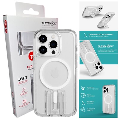 Offizielle/Original Tech21 iPhone 15/15 Pro/15 Plus/15 Max Clear Case MagSafe Hülle