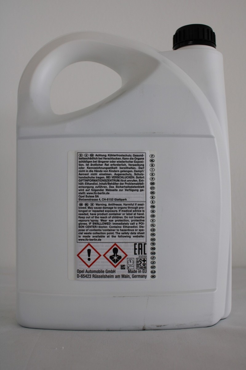 ORIGINAL Opel Frostschutz Kühlerfrostschutz Konzentrat 5 Liter  