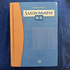 Saxon Math 6/5 Student Edition 2004 Hardcover...