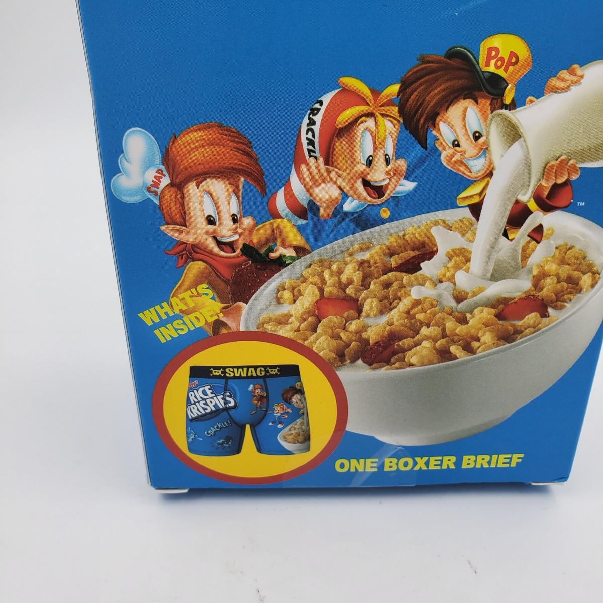 SWAG Rice Krispies Cereal Boxer Briefs, Box, Men's Size M, XL