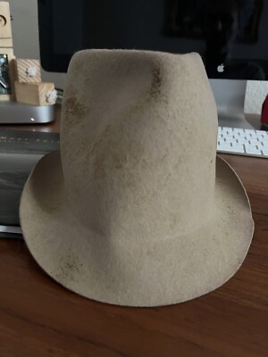 Reinhard plank off white hat Reinhard Plank Hat - Vis/Wh Viscose White main image 3