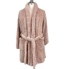 Natori Plush Cardigan Robe Size Small