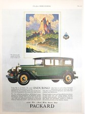 Packard 1927 Castle Vintage Car Ads Magazine Print Auto Detroit MI Automobile