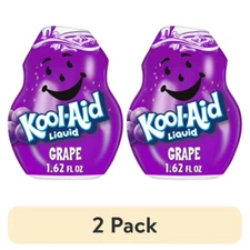 (2 pack) Kool-Aid Liquid Grape Artificially Flavored Soft Drink Mix, 1.62 fl oz.