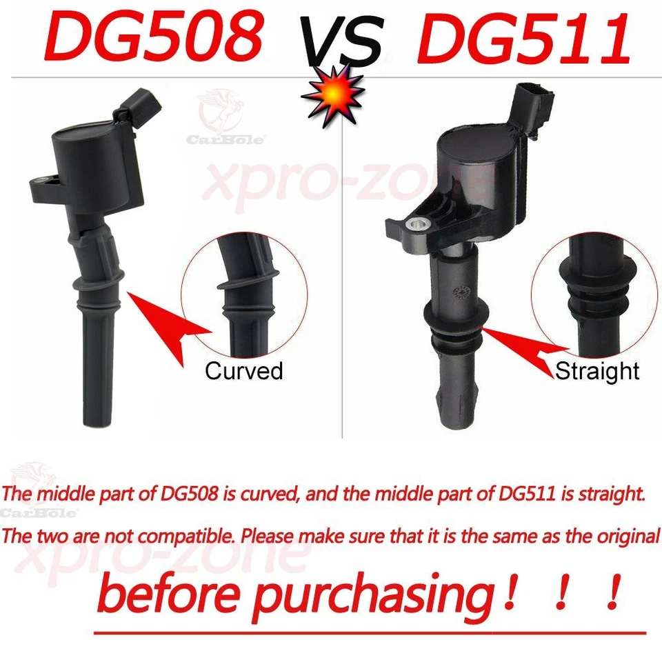 Bobinas de encendido y bujías para Ford F-350 F450 F550 Super Duty 6,8 L V10 99-04 Foto 4 de 4