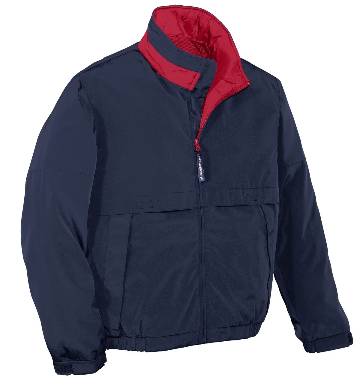 Port Authority J764 LEGACY MEDIUM JACKET NAVY W/ RED TRIM WATER & WIND RESISTANT