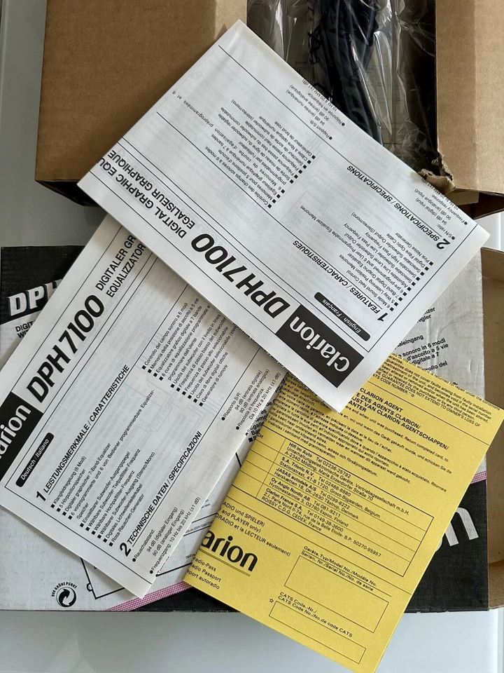 Vintage Clarion DPH 7100 DSP Digital Graphic Auto Equalizer Frequenzweiche Oldschool  - Bild 4 von 4