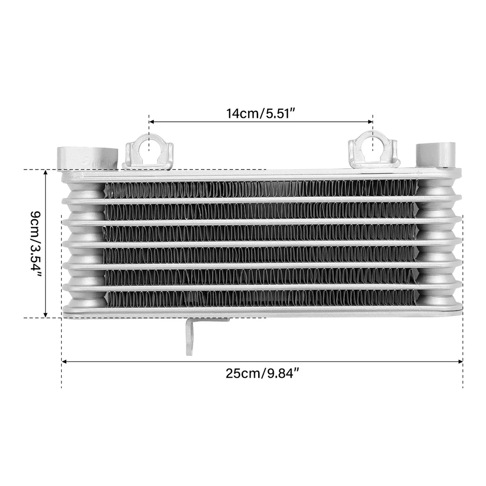 Aluminium Engine Motor Oil Cooler Fit For Suzuki GSXR1000 GSXR 1000 2007-08 - Image 4 of 4
