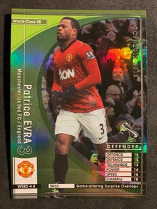 12 13 Panini Wccf World Class Sb Patrice Evra Manchester United Refractor Card Ebay
