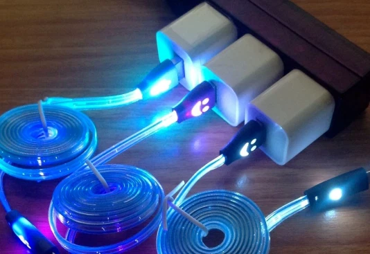 led light-up change power charger 8pin cable for iPhone X 8 7 6 plus 5 micro usb - Image 4 of 4