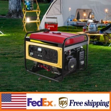 15L  Universal Generator Gas Fuel Tank w/ Chrome Cap Gauge Petcock Valve Red