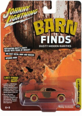 Chase! Johnny Lightning 1:64 1969 Dodge Charger R/T Rusted