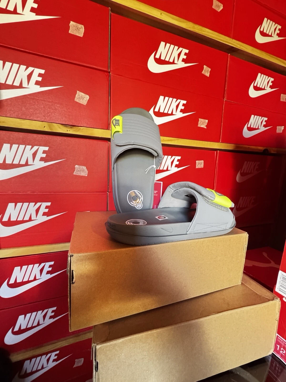 Nike Offcourt Adjust Slide Cool Grey Cool Grey volt taglia 12