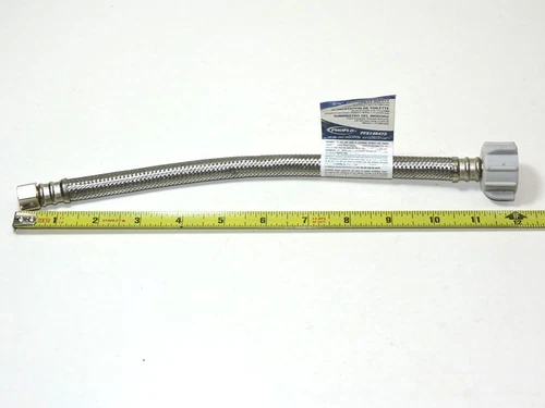 3/8" x 7/8" 12 inch ProFlo SS Compression Toilet Supply Line PFX146472 - Picture 6 of 7