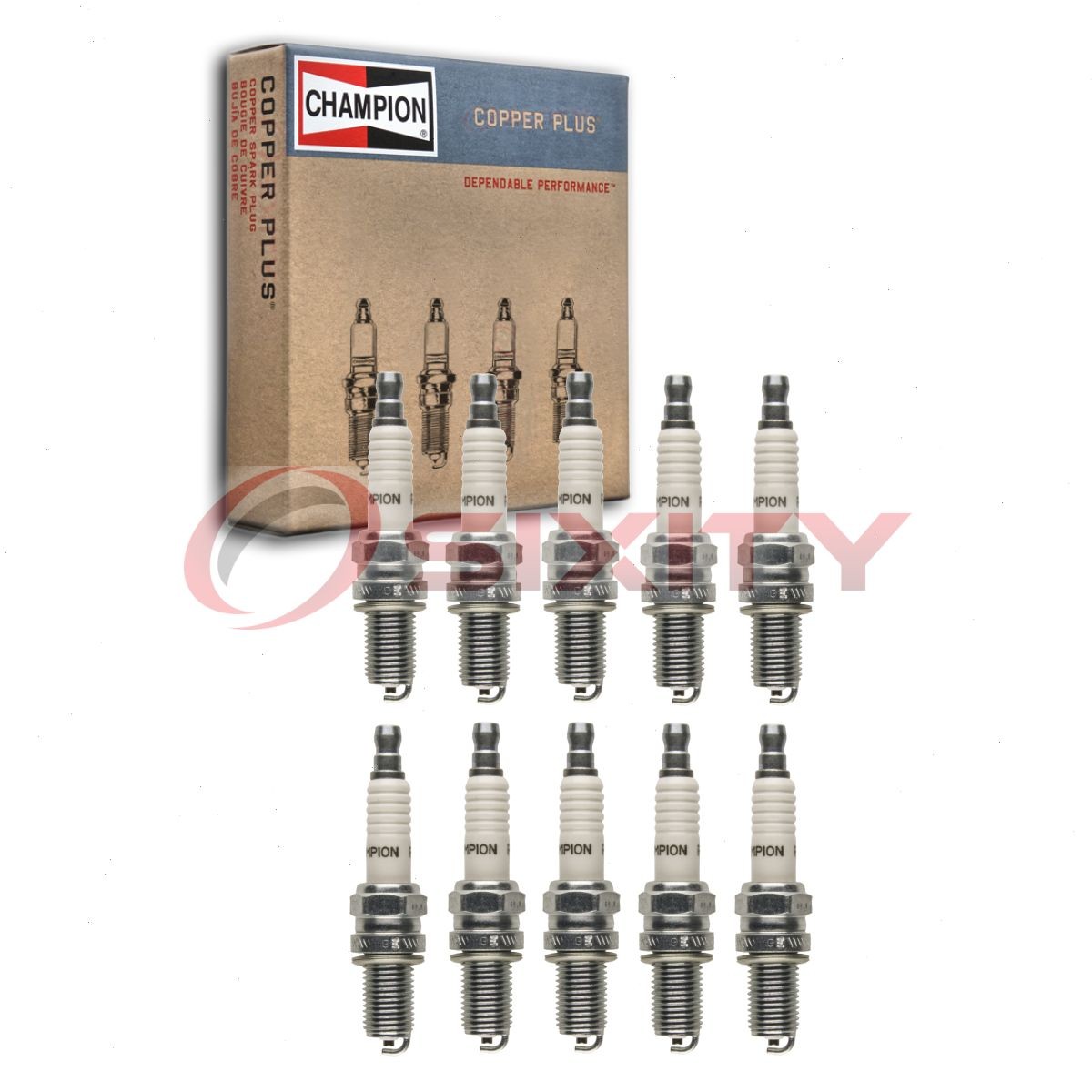 10 pc Champion Copper Plus 809 Spark Plugs for Y6DC XS4163 XR5DC XR4CS XR2CS uk