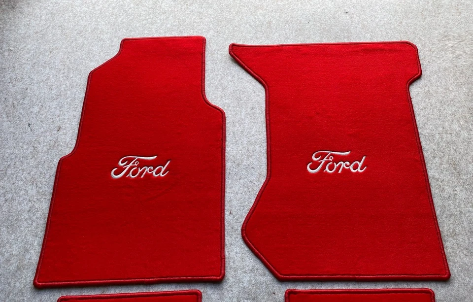 Alfombrillas rojas para Ford Ltd XL cupé conv sedán 1969-73 Foto 4 de 4