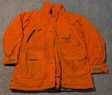 Mount'n Prairie Jacket Mens XL Blaze Orange Vintage Hunting Coat Game Pouch