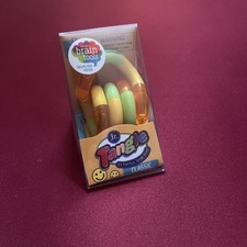 Jr Tangle Classic Fidget Toy Brain Tools Sensory Focus Green Orange Yellow