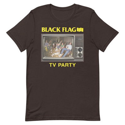 NEW BLACK FLAG Band TV Party Heavy Cotton Black S-5XL Shirt EN791