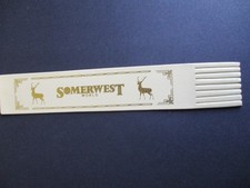 Leather BOOKMARK SOMERWEST WORLD Butlin's Minehead CREAM Unused
