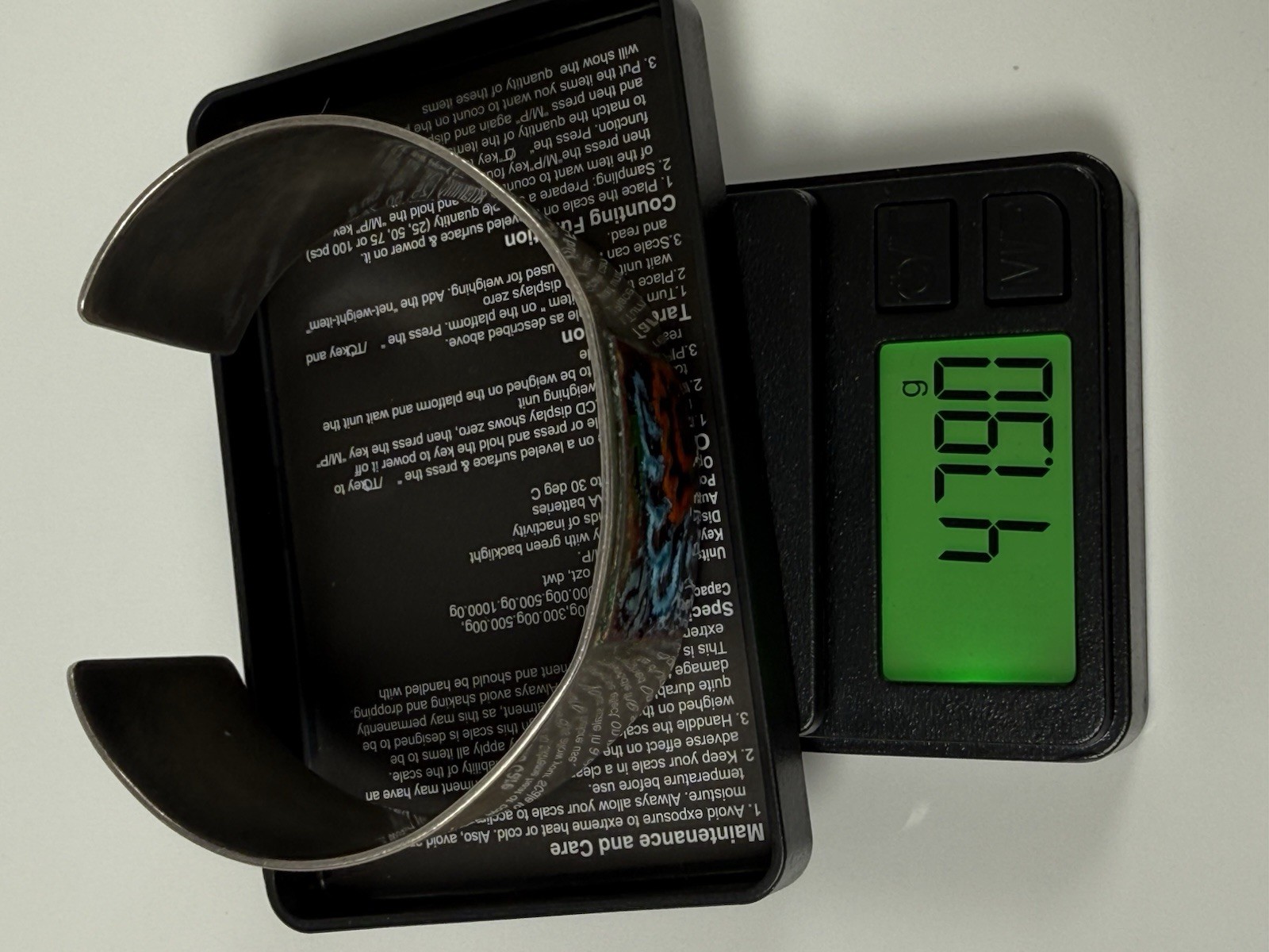 VTG Solid Sterling Silver Cuff Bracelet Wide 6.5”… - image 11