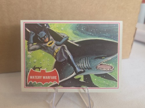 1966 Topps Batman Red Bat #37A Watery Warfare — TAG (grade unconfirmed)