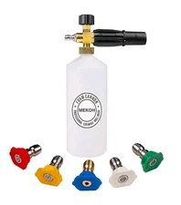 Mekoh 1 Liter Adjustable Foam Cannon with 1/4" Quick Connector For Car Wash