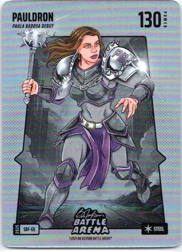 2026 Bo Jackson Battle Arena Pauldron Paula Badosa Silver Battlefoil #BBF-65
