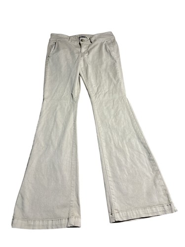 American Eagle Damen hellbraun vorne flach Medium Wash Kick Boot Jeans Größe 6