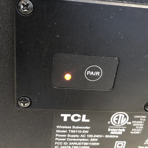 TCL TS6110-SW Wireless Subwoofer Only for TCL Alto 6+ 2.1 Channel Sound Bar - Foto 4 di 7