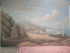 Square Landscape Hand Painted Oil on Canvas 60x90 CM With Frame A