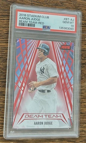2018 Stadium Club Aaron Judge Beam Team RED PSA 10 Gem Mint New York Yankees