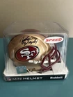 SIGNED John Taylor Beckett Witness Holo Speed Mini Helmet San Francisco 49ers