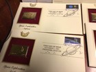 4- SPACE FIRST DAY ISSUE COVERS  WITH GOLD PLATED  FLAT — photo 3