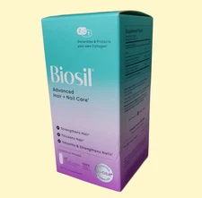 BioSil Advanced 2 in 1 Hair Nail Care ch-OSA collagen Biotin 60 Caps Vegan 6/27