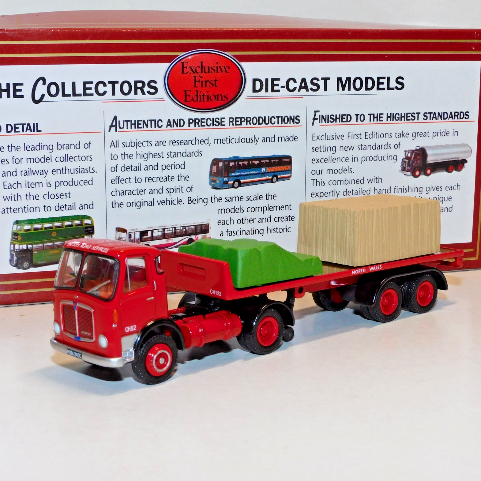 EFE AEC MK V ARTIC FLATBED BRITISH ROAD SERVICES NORTH WALES 1/76 35001