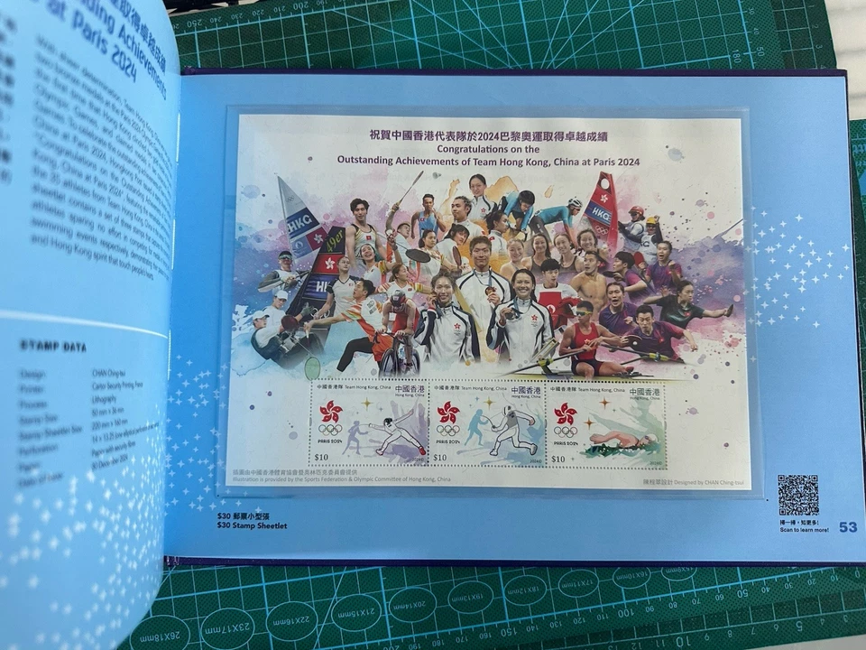 Hong Kong 2024 Annual ALBUM Whole Year Dragon Full Stamp GOLD 全年 - Image 4 of 4