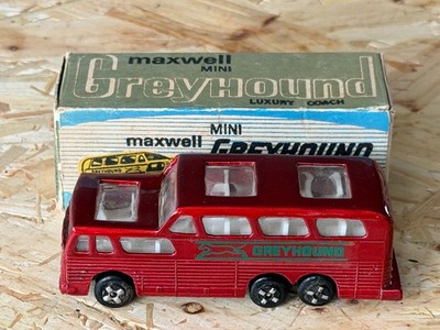 MAXWELL MINI 1:64 503 GREYHOUND BUS COACH IN OVP INDIA MILTON NICKY TOYS (NM-7)